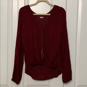 Long sleeve blouse